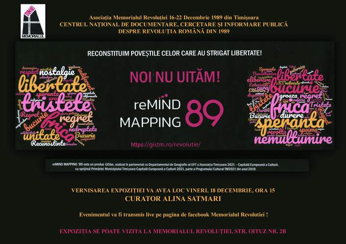 Vernisarea expoziției Noi nu uităm, reMIND MAPPING 89