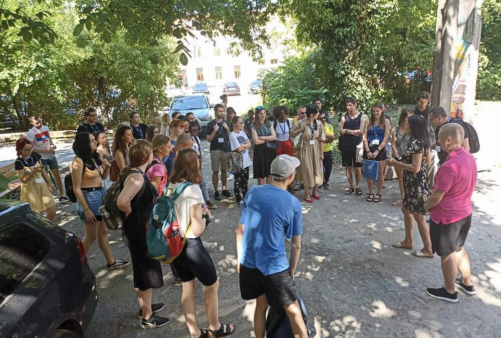 Vizita unui grup de studenți din diverse țări